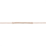 Rose Geometrics Cubic Zirconia Bar Bracelet