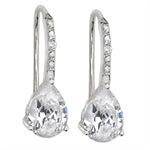 Silver Cubic Zirconia drop Earrings