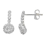 Small Round Cubic Zirconia Earrings