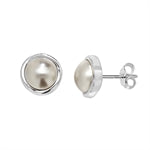 Silver Pearl Earrings