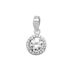 Cubic Zirconia Circle Pendant
