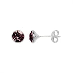 Cubic Zirconia Rhodalite Coloured Earrings