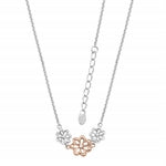 Cubic Zirconia Coloured Petal Necklace