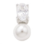 Cubic Zirconia Pearl Pendant