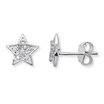 Cubic Zirconia Star Earrings