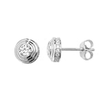 Cubic Zirconia Stud Style Earrings