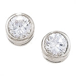 Silver Cubic Zirconia Earrings - CZ Silver