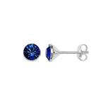 Cubic Zirconia Sapphire Earrings