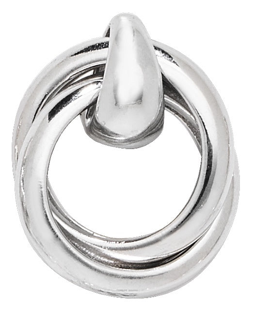 Sterling Silver Double Hoop Pendant