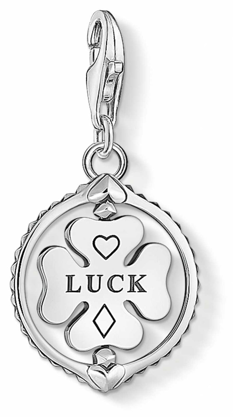 Thomas Sabo Charm Pendant Cloverleaf Silver-coloured 1860-637-21