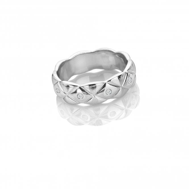 Hot Diamonds Quilted Ring DR260