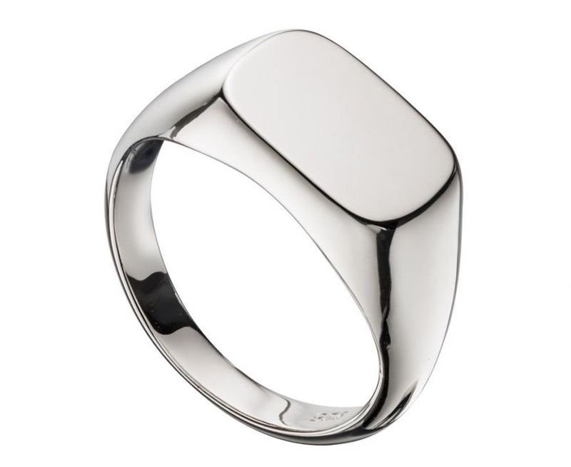 Silver Rectangle Signet Ring