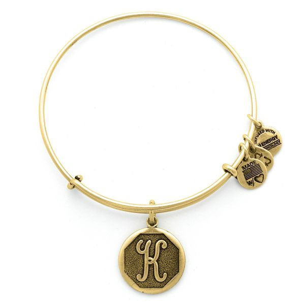 ALEX AND ANI Initial 'K' Charm Bangle A13EB14KG