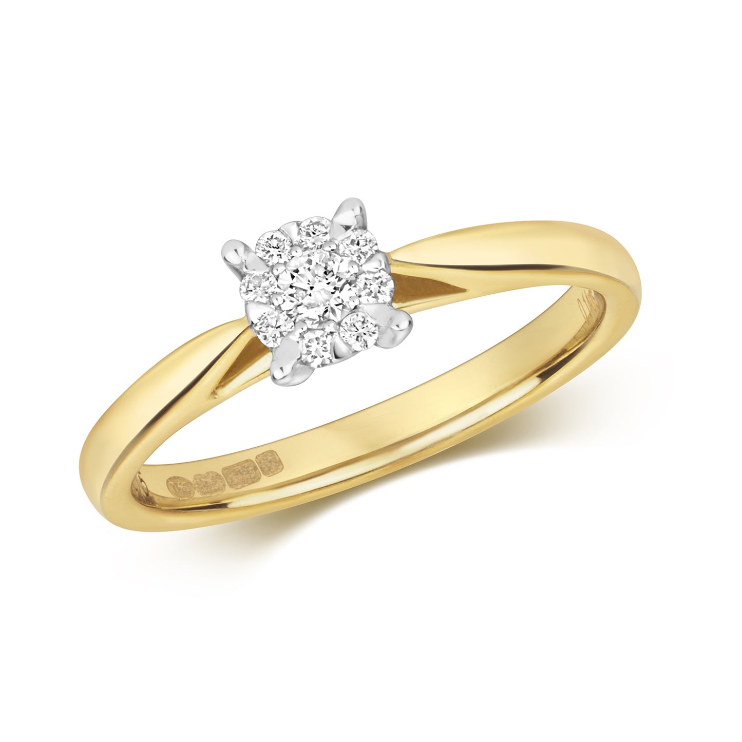 9ct Yellow Gold Diamond Ring - RD124