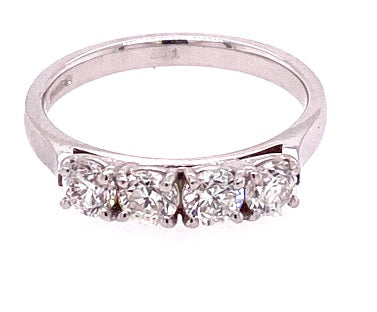 Platinum Diamond Four Stone Ring RN2104