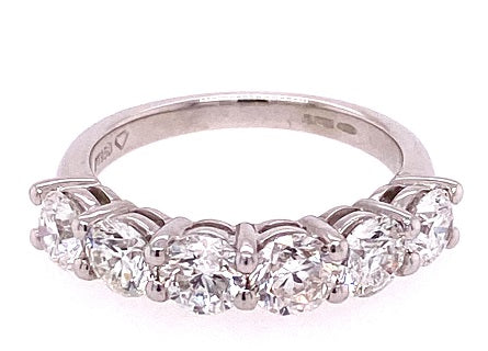 Platinum Diamond Six Stone Ring RN5512 - 2.08ct