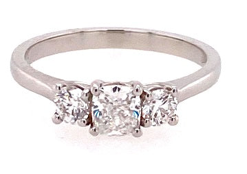 Platinum Diamond Trilogy Ring RN6058