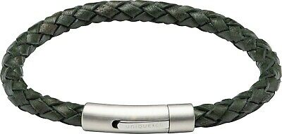 Unique & Co Dark Green Leather Bracelet B473DG