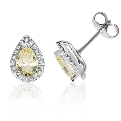 Silver Halo Earrings