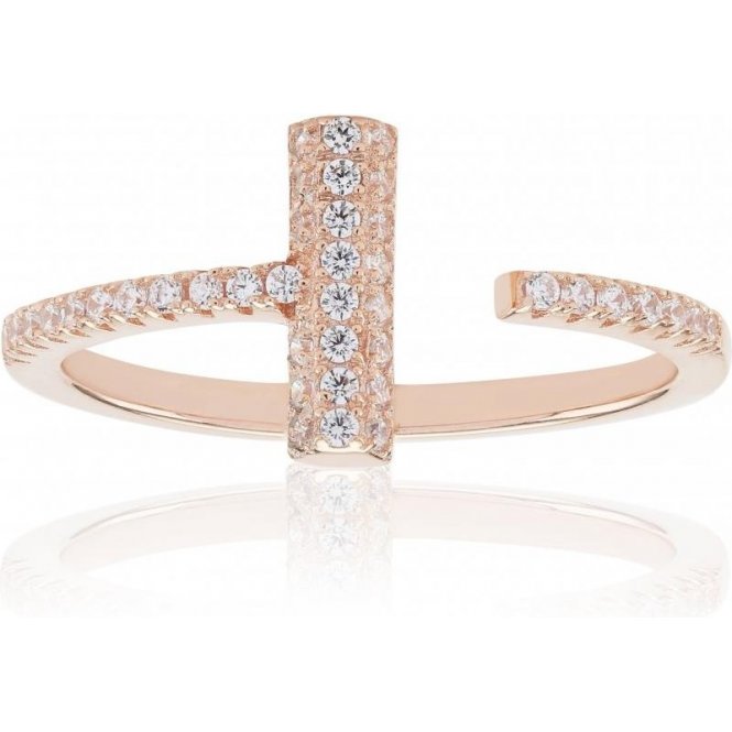 Sif Jakobs Ladies Rose Gold-Plated Ring SJ-R0119-CZ-RG-/54