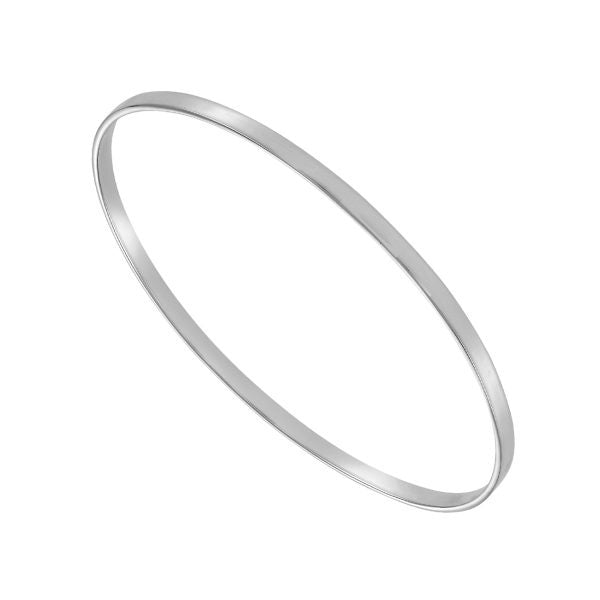 Sterling Silver 3mm Flat Bangle S4125