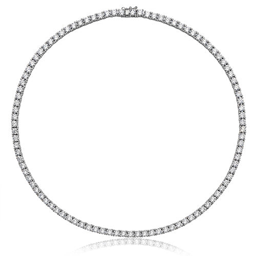Silver & CZ Necklace