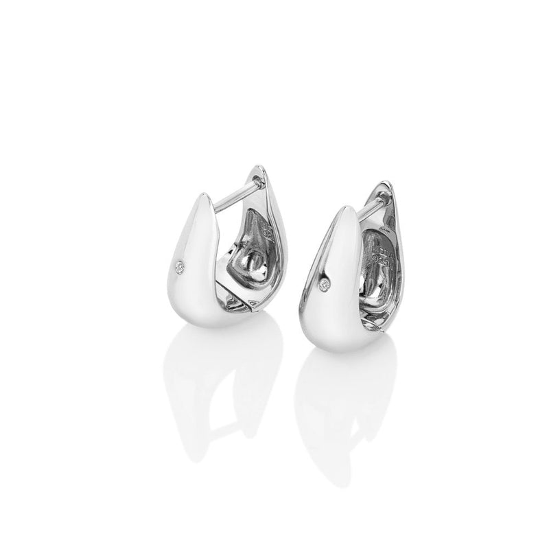 Hot Diamonds Silver Soul Huggie Earrings DE793