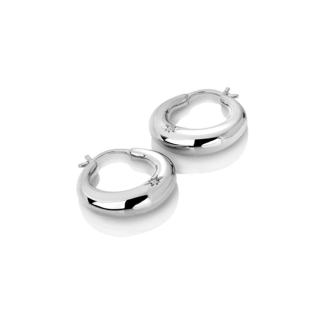 Hot Diamonds Silver Soul Statement Earrings DE794