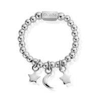 ChloBo Women's Triple Night Sky Ring SR2784