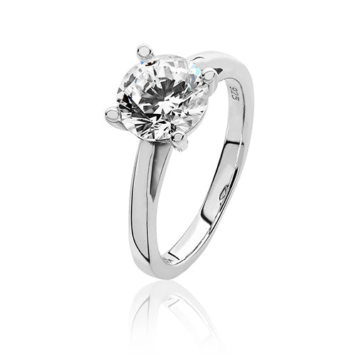 Silver 8MM CZ Ring