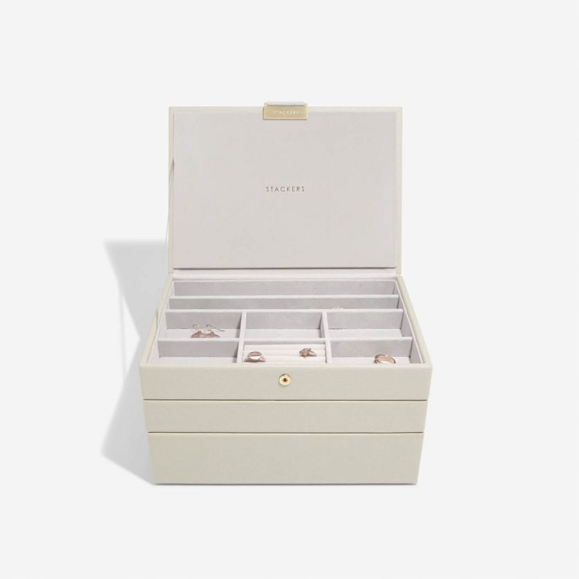 Stackers Oatmeal Classic Jewellery Box 75613