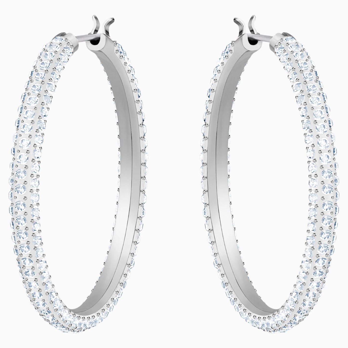 Swarovski Stone Pierced Earrings Hoops 5389432