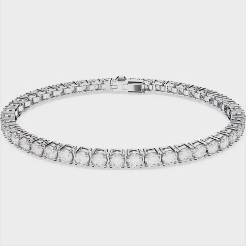 Swarovski Matrix White Crystal Tennis Bracelet 5648937