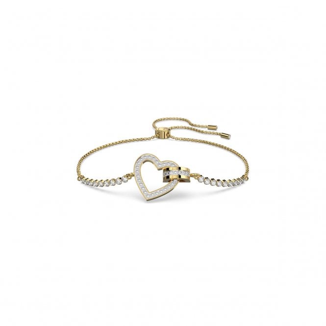 Swarovski Gold Tone Lovely Bracelet size M 5636964