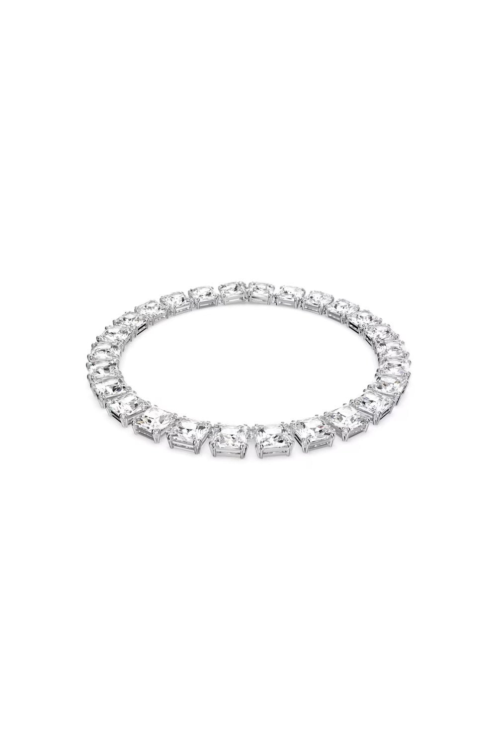 Swarovski Rhodium plated Millenia necklace Square cut White 5599206