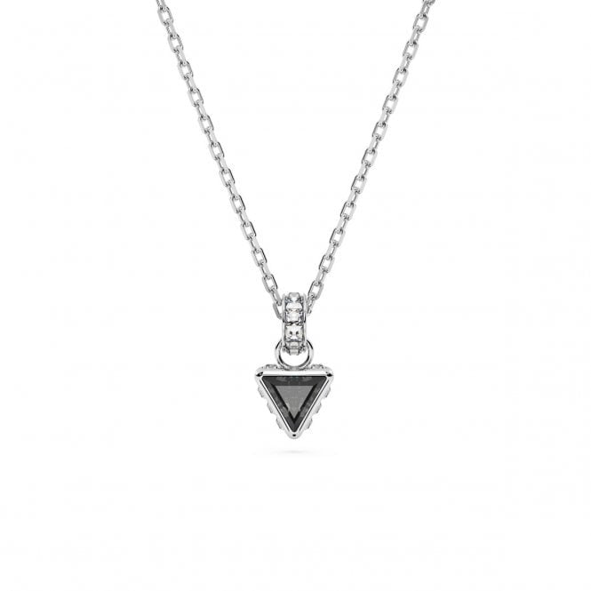 SWAROVSKI Stilla Rhodium Plated Grey Triangle Cut Pendant 5648752