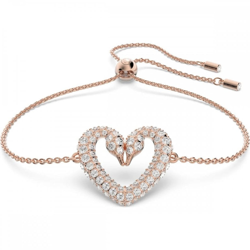 Swarovski Una Heart Bracelet Rose-gold tone plated 5628658