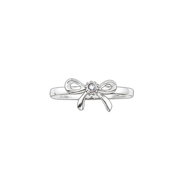 Thomas Sabo Bow Ring - Sweet Diamonds SD_TR0007-153-14-52 - Size 52