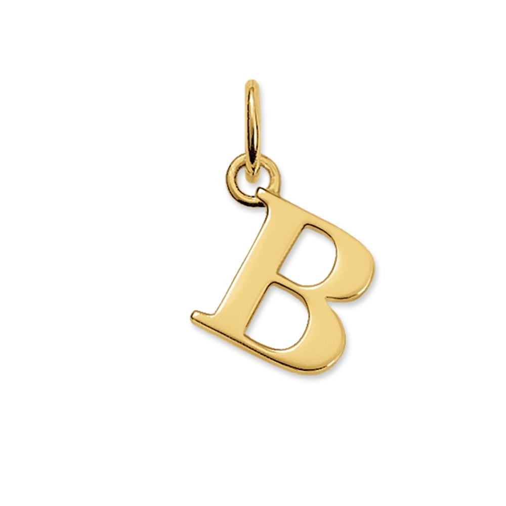 Thomas Sabo Yellow Gold Letter B Pendant PE589-413-12