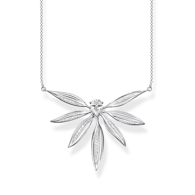 Thomas Sabo Sterling Silver Leaves Necklace KE1949-051-14-L45V