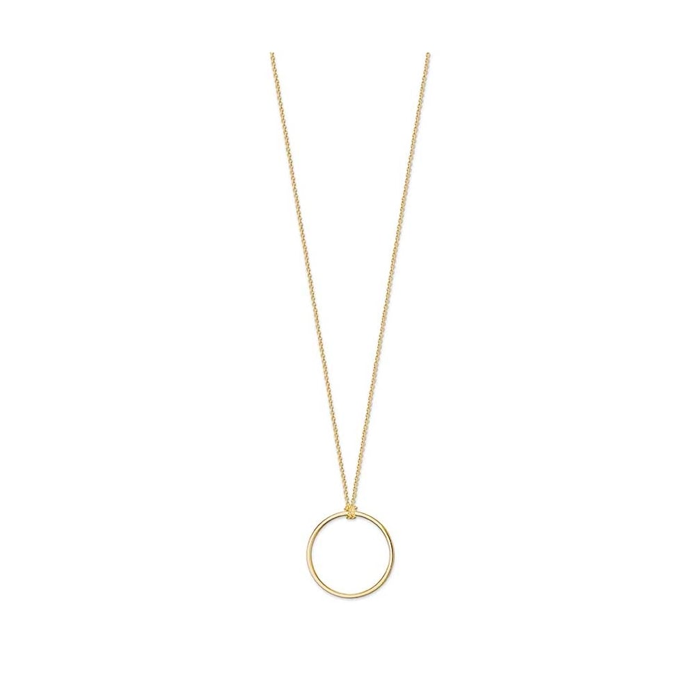 Thomas Sabo Gold Plated 90cm Circle Necklet X0252-413-39-L90