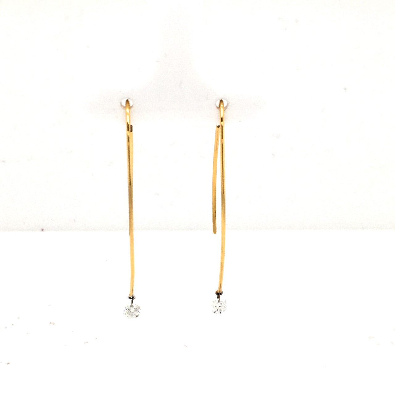 18ct Gold Diamond Lustre Earrings 0.36ct