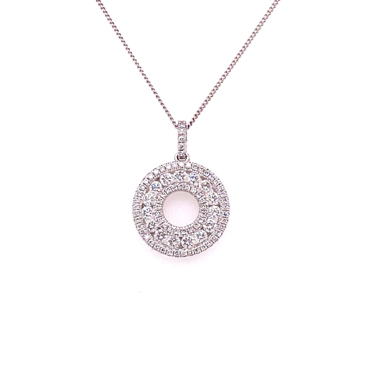 18ct Yellow Gold Diamond Pendant