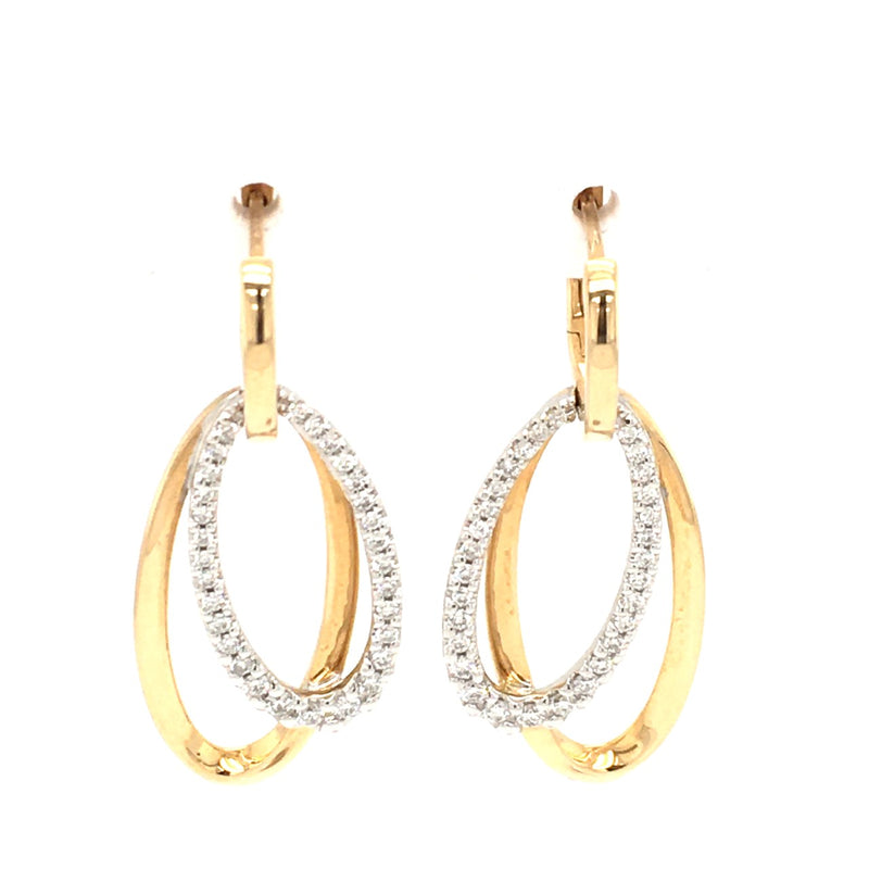 18ct Gold Diamond Earrings