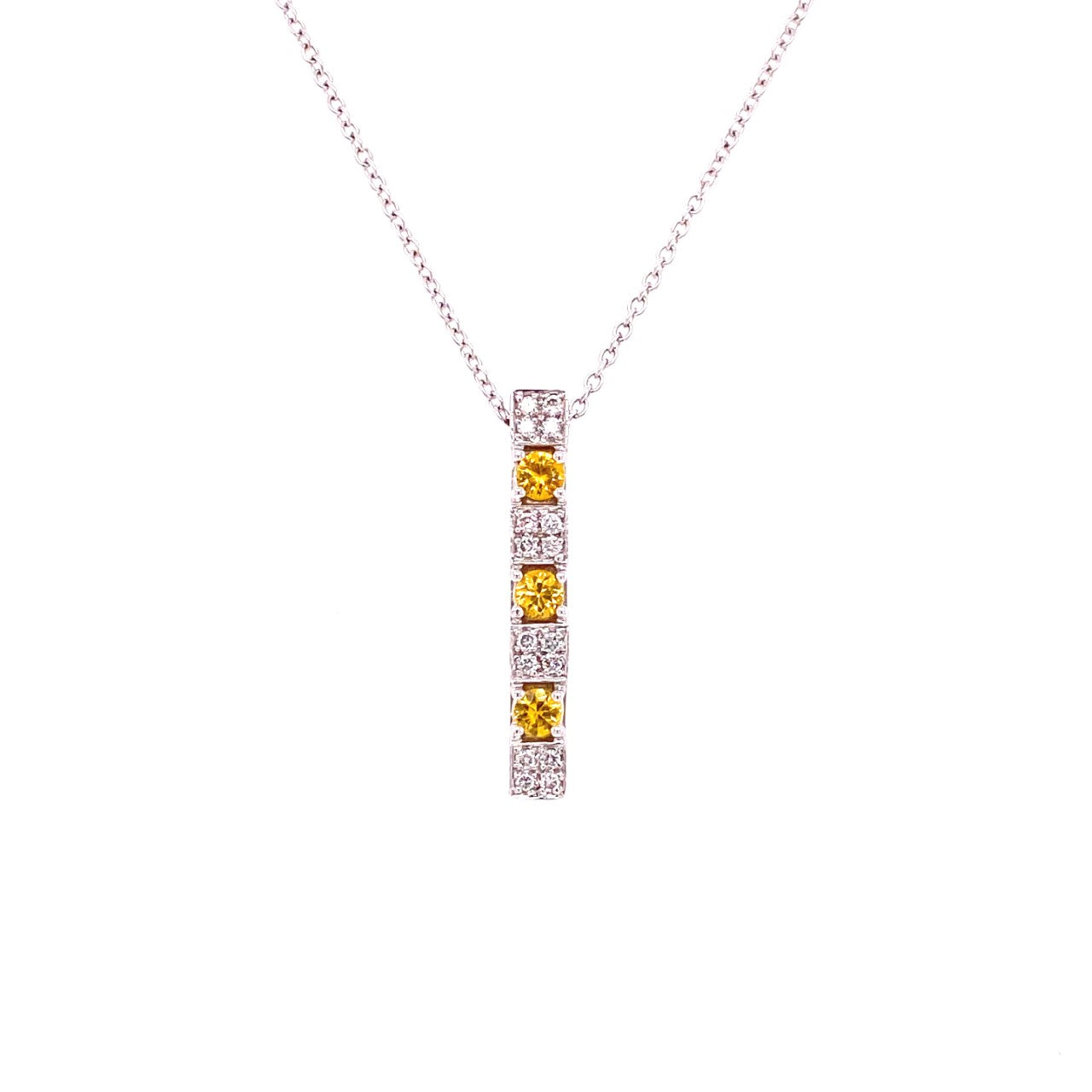 18ct Gold Sapphire & Diamond Pendant CON219