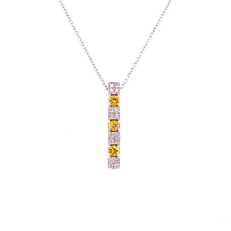 18ct Gold Sapphire & Diamond Pendant CON219