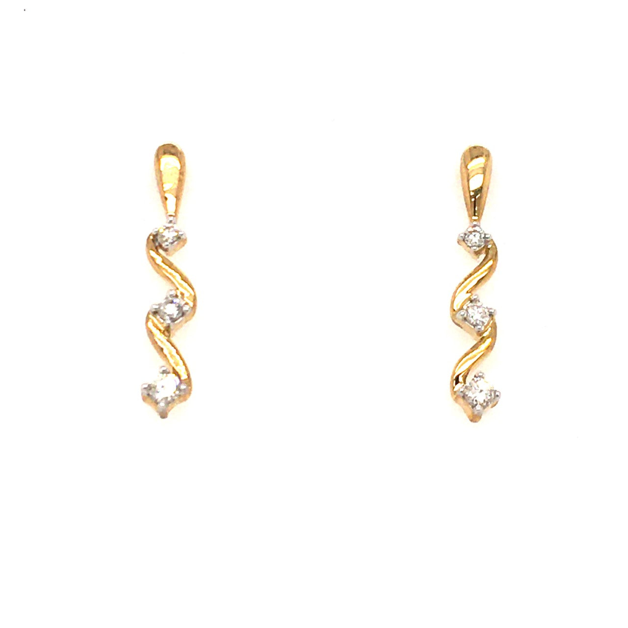 9ct Diamond Earrings
