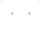 9ct W Gold Diamond Earrings