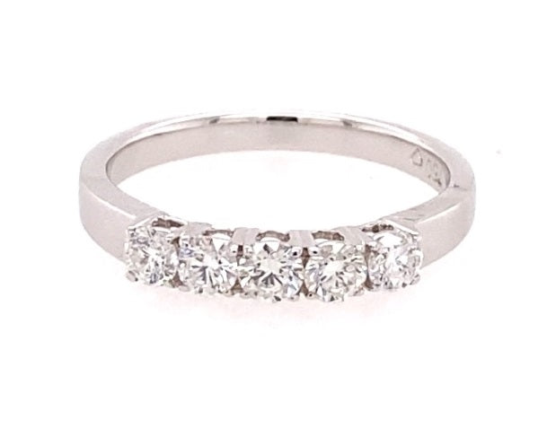 18ct Gold Diamond Five Stone Ring