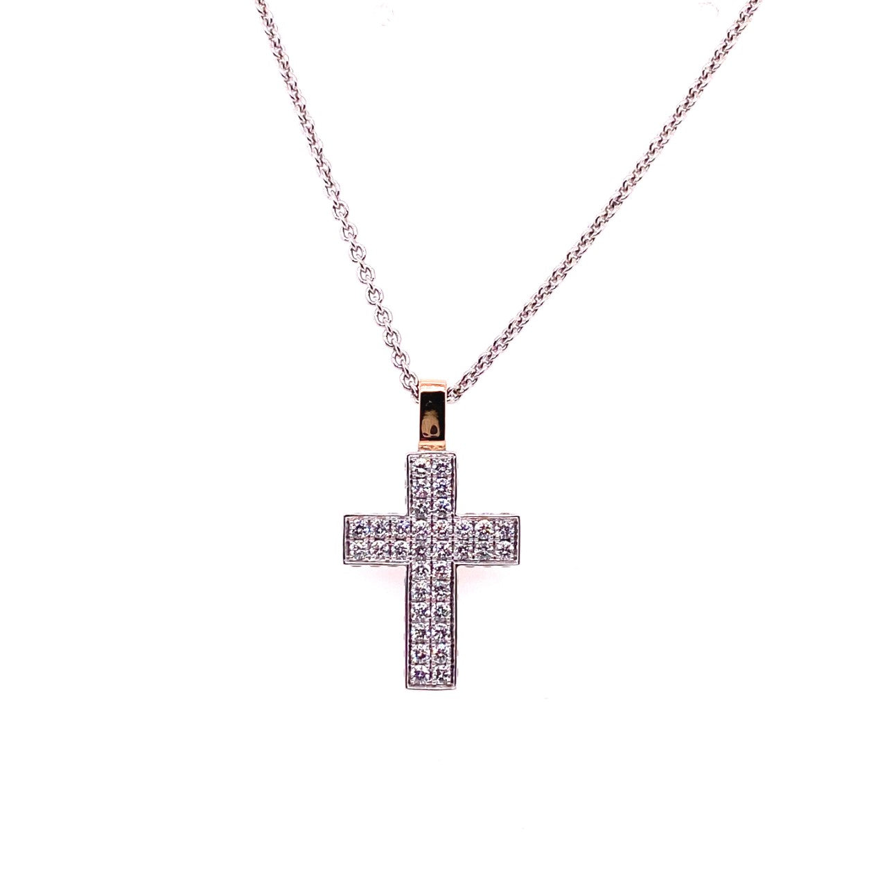 18ct Gold Diamond Cross OR1031